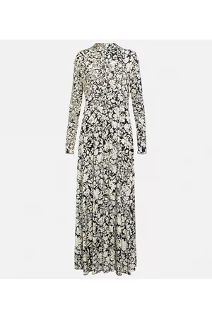 Jil Sander Naiset Printtimekot - Floral-printed high-neck maxi dress