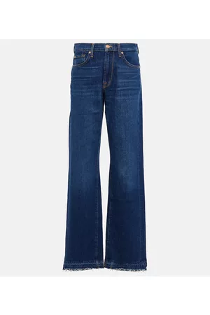 7 for all Mankind Naiset Korkeavyötäröiset Farkut - Tess Trouser high-rise straight jeans