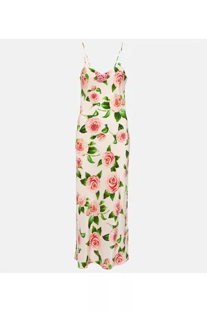 RODARTE Naiset Printtimekot - Floral silk slip dress