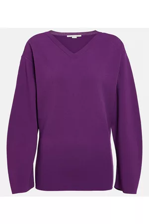 Stella McCartney Naiset Neuleet - Oversized stretch jersey sweater