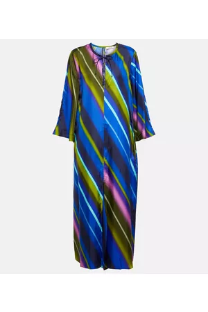 Dorothee Schumacher Naiset Midimekot - Citylight Stripes silk-twill midi dress