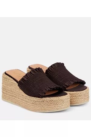 Ganni Naiset Sandaalit - Smock platform espadrille slides