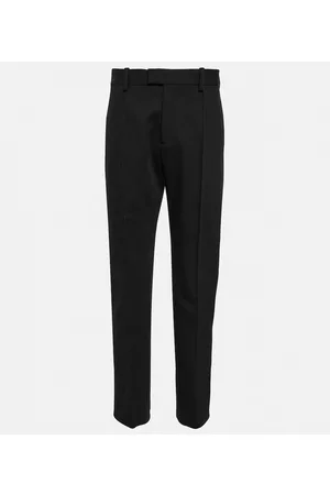 Bottega Veneta Naiset Housut - Curved shape cotton canvas pants