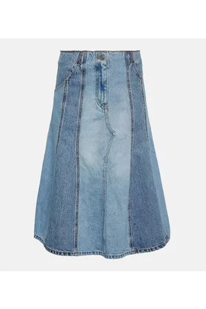 Victoria Beckham Naiset Midihameet - Denim midi skirt