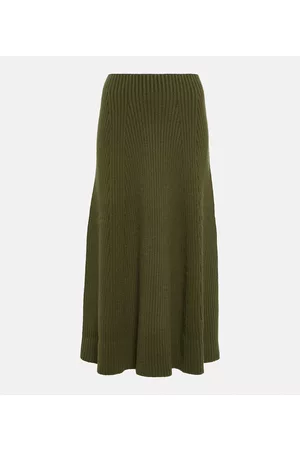 Chloé Naiset Maksihameet - Ribbed wool maxi skirt