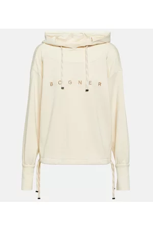 Bogner Naiset Pitkähihaiset - Charlet cotton-blend jersey hoodie