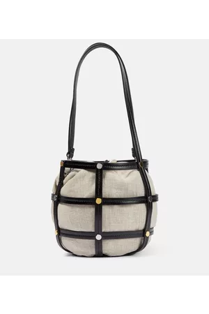 Staud Naiset Olkalaukut - Ellie leather-trimmed bucket bag