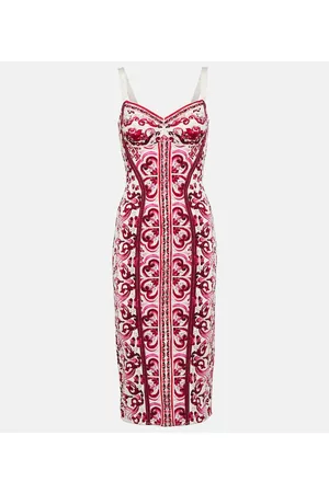 Dolce & Gabbana Naiset Printtimekot - Printed marquisette midi dress