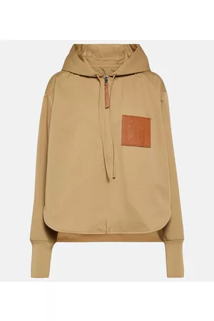 Loewe Naiset Hupparit - Anagram cropped zip-up hoodie