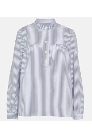 A.P.C. Naiset Pitkähihaiset - Loula striped cotton blouse