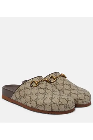 Gucci GG Supreme Horsebit mules