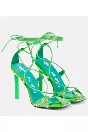 The Attico Naiset Sandaalit - Adele lace-up crystal-embellished sandals