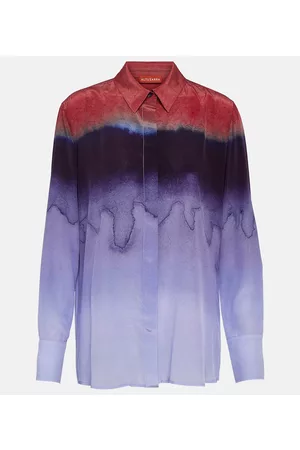 Altuzarra Naiset Pitkähihaiset - Printed silk shirt
