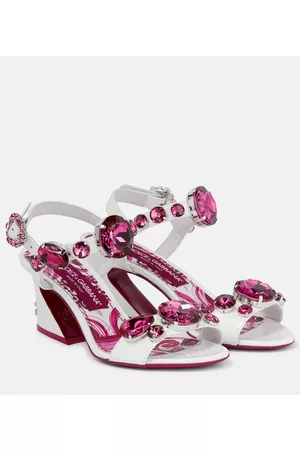 Dolce & Gabbana Naiset Sandaletit - Embellished leather sandals