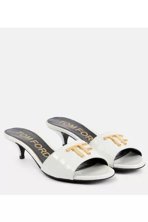Tom Ford Naiset Pistokkaat - TF croc-effect leather mules