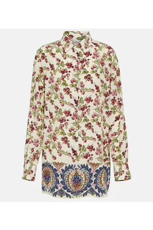 Etro Naiset Pitkähihaiset - Printed silk shirt