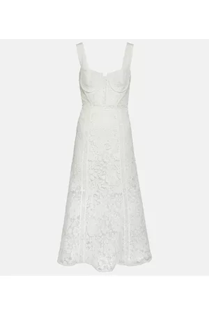 Self-Portrait Naiset Midimekot - Bustier lace midi dress