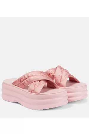 Gucci Naiset Sandaalit - GG jacquard platform slides