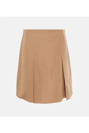 Vince Naiset Minihameet - Pleated cotton-blend miniskirt