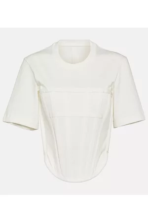 DION LEE Naiset Korsetit - Corset cotton jersey T-shirt