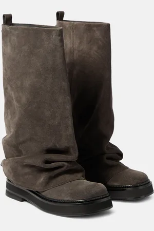 The Attico Robin suede combat boots
