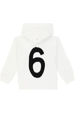 Maison Margiela Logo cotton jersey hoodie