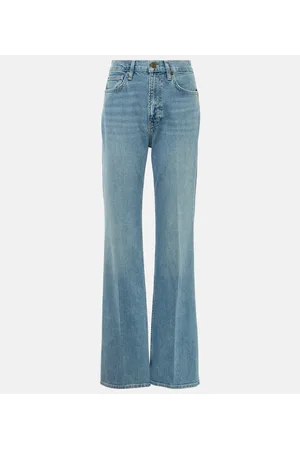 Frame The Slim Stacked high-rise straight jeans