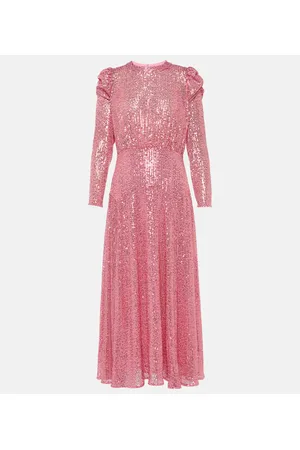 RIXO London Cerise sequined midi dress