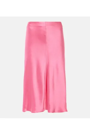 Stella McCartney Satin midi skirt