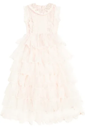 Petite Amalie Ruffled tulle dress
