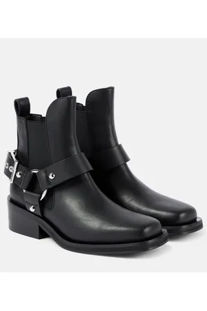 Ganni Faux leather Chelsea boots