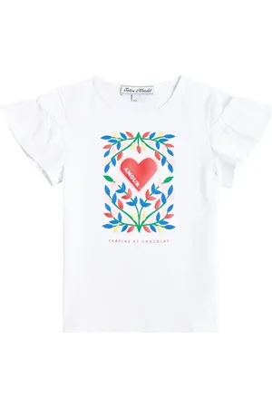 Tartine Et Chocolat Printed cotton-blend jersey T-shirt