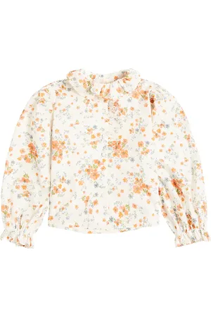 Petite Amalie Floral cotton voile shirt