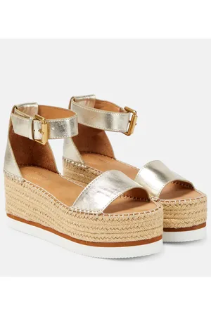 See by Chloé See By ChloÃ© Glyn leather platform espadrille sandals