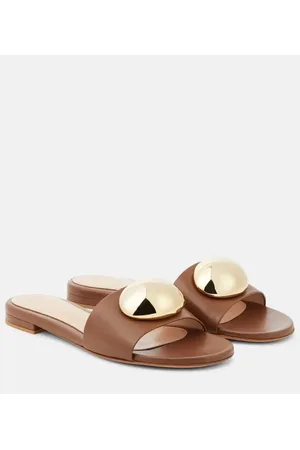Gianvito Rossi Sphera embellished leather mules