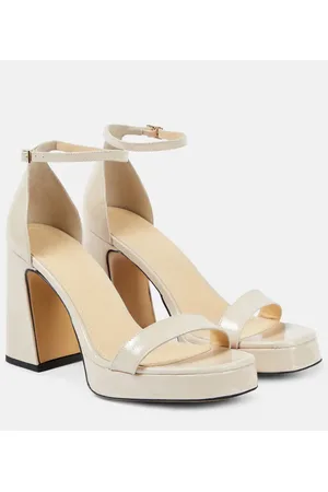 Souliers Martinez Margaux patent leather platform sandals