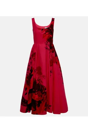 Erdem Floral cotton faille maxi dress