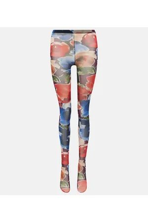 Dolce & Gabbana Printed tulle tights