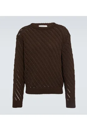LEMAIRE Openwork cotton-blend sweater