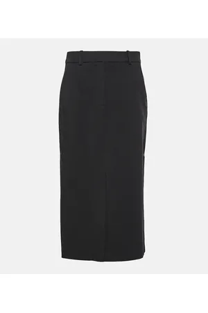 CO Wool-blend pencil skirt