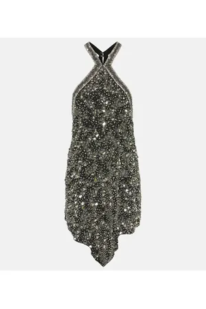 Isabel Marant Mahina embellished silk minidress