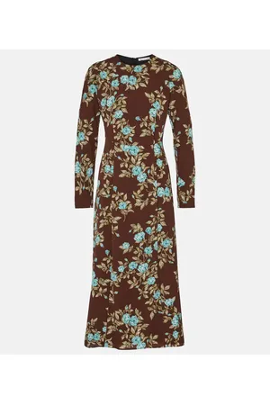 EMILIA WICKSTEAD Roland floral crÃªpe midi dress