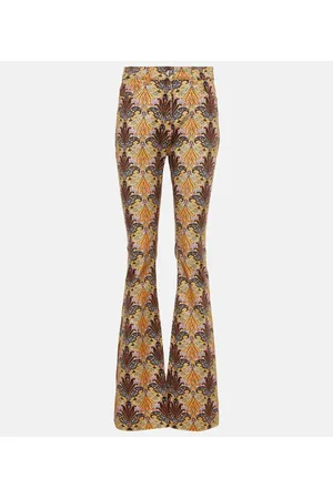 Etro Paisley high-rise flared jeans