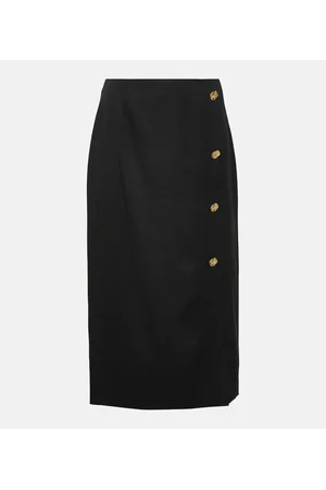 Nina Ricci Wool midi pencil skirt