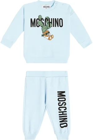Moschino Baby printed cotton jersey tracksuit