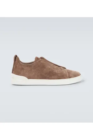 Ermenegildo Zegna Triple Stitch suede sneakers