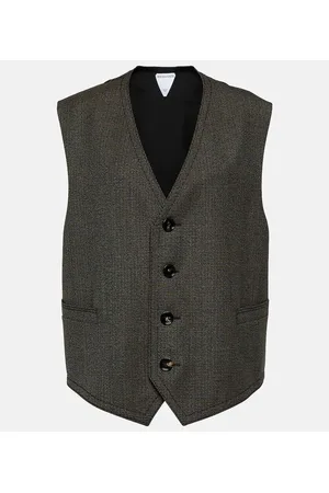 Bottega Veneta Houndstooth wool vest