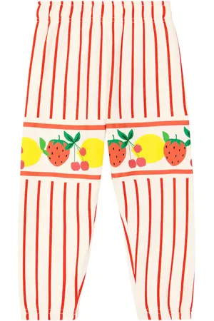 Mini Rodini Fruits Stripe cotton sweatpants