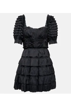ULLA JOHNSON Lucette satin minidress