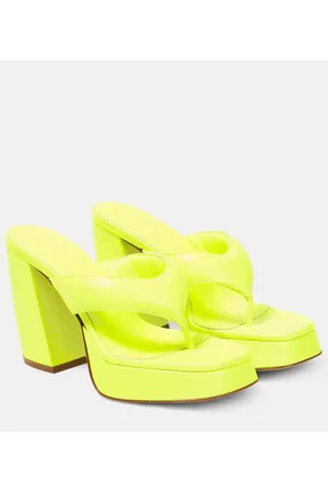 Gia Borghini Gia 17 leather platform thong sandals